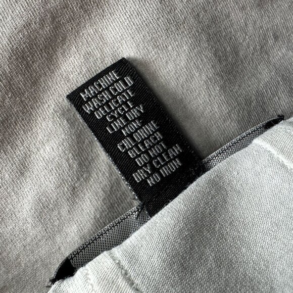 Gretty Zueger Womens Small Top Tunic Distressed Gray Lace Boho Hippie - Picture 7 of 7